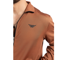 Signature Performance Zipper Jacket (Coffee)
