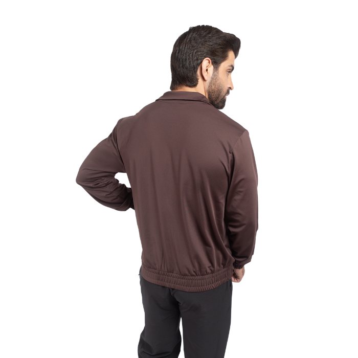 Signature Performance Zipper Jacket (Brown)