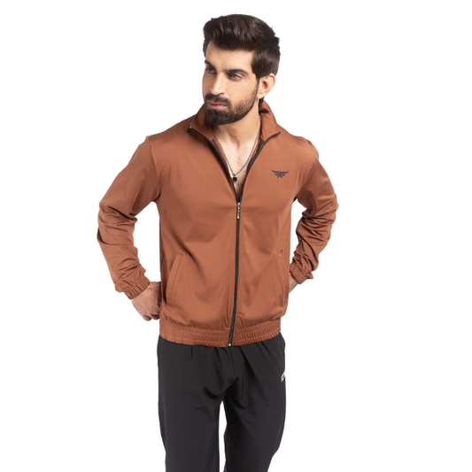 Signature Performance Zipper Jacket (Coffee)